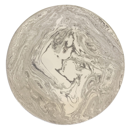 Stone Marble Ceramic Round Platter by Mariposa