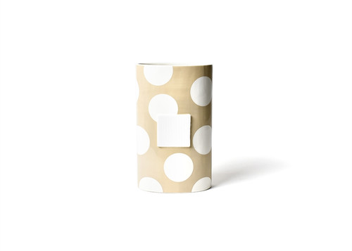 Neutral Dot Big Oval Vase by Happy Everything!