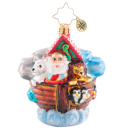 Boarding Two By Two Gem Ornament by Christopher Radko
