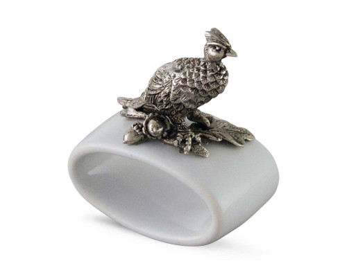 Pheasant Stoneware Napkin Ring by Vagabond House