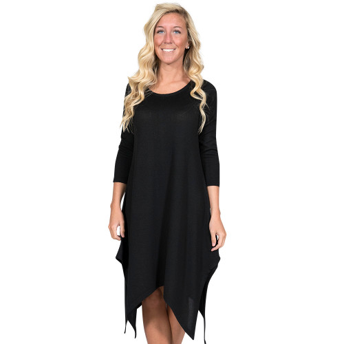 Large Black Augusta Long Sleeve Tunic by Simply Southern