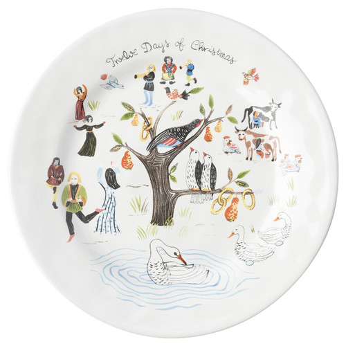 Twelve Days of Christmas Dessert/Salad Plate by Juliska