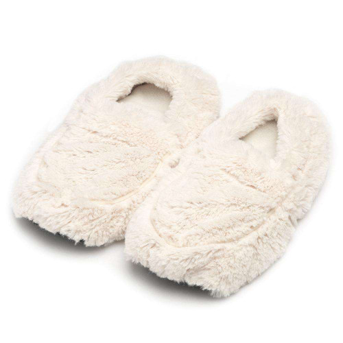 Warmies Heatable & Lavender Scented Cream Spa Slippers