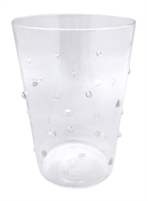 Clear Dotty Double Old Fashioned Glass by Mariposa