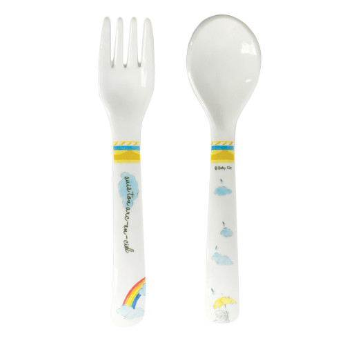 Follow Your Rainbow Fork and Spoon by Baby Cie