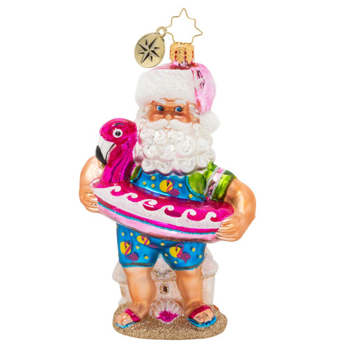 Out Of Office Santa Ornament by Christopher Radko