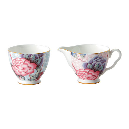 Cuckoo Floral Creamer & Sugar Set by Wedgwood