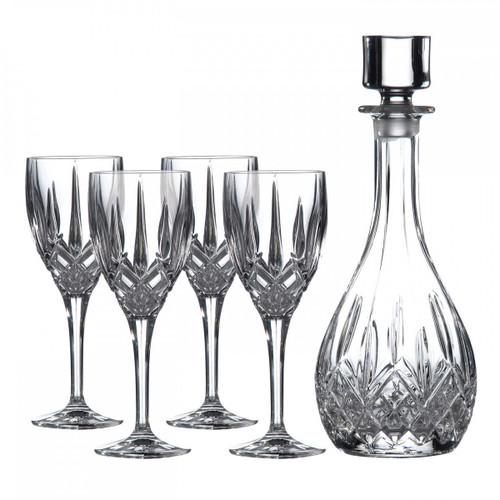 PRE-ORDER - Round Decanter & Set of 4 Wine Glasses by Royal Doulton