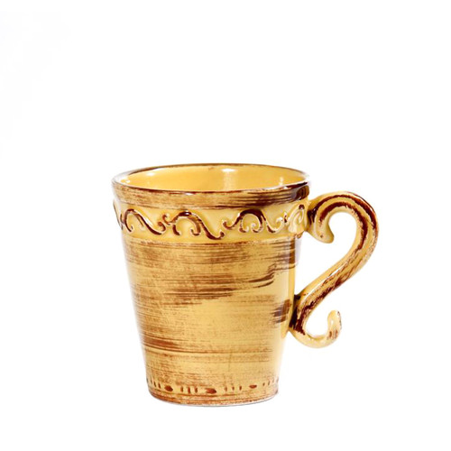 (I) Baroque Honey Mug 5"H,  16 oz. - Set of 4 - Intrada Italy