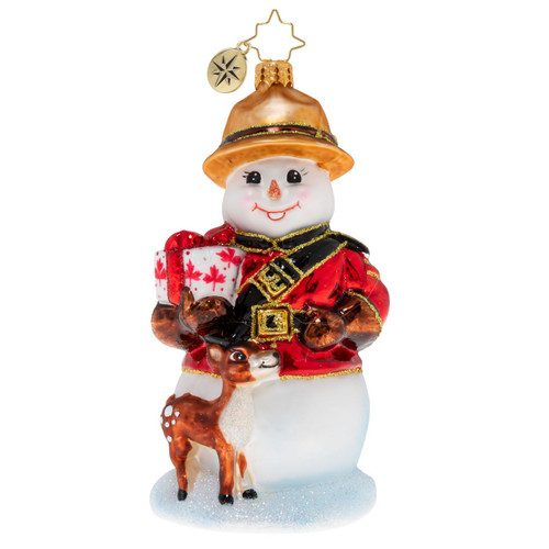 Patrolling For Peace Mountie Ornament by Christopher Radko