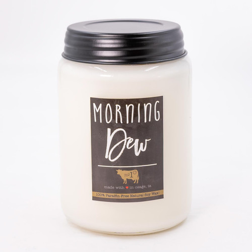 Morning Dew 26 oz. Farmhouse Jar Candle by Milkhouse Candle Creamery