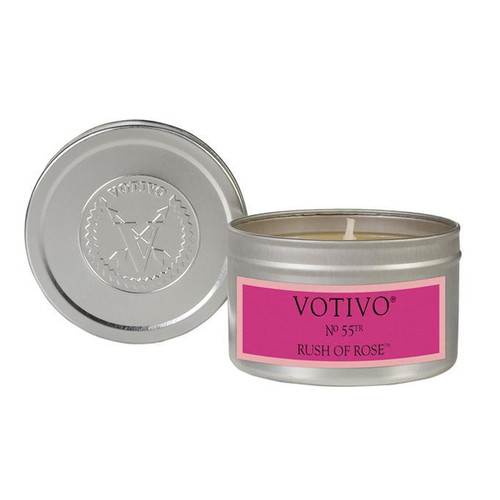 Rush of Rose Aromatic Travel Tin Votivo Candle