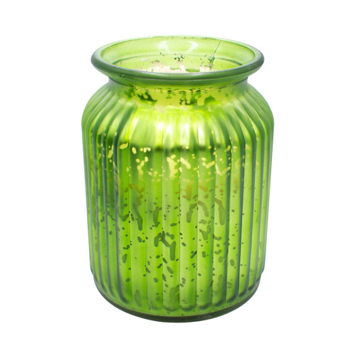 Ginger Spice & Smoked Maple Green 24 oz. Gilded Glass Large Jar Swan Creek Candle