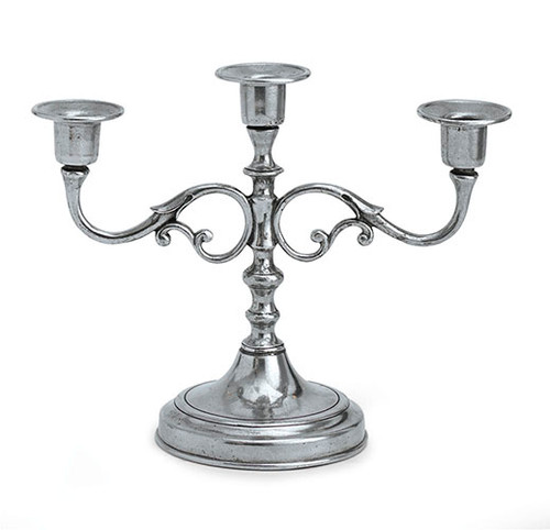 Lucia Small 3-Arm Candelabram - Arte Italica