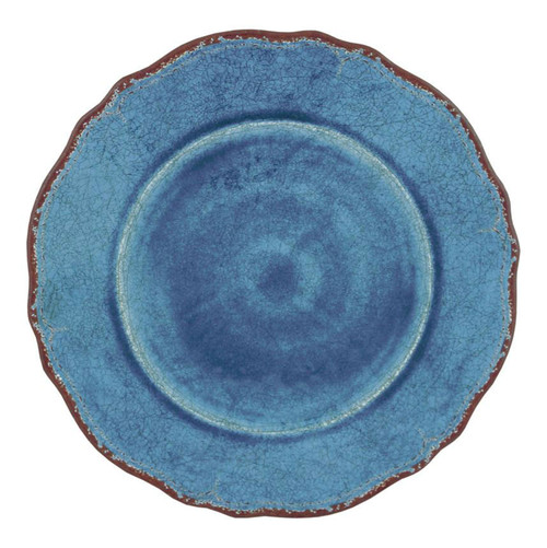 Antiqua Blue Dinner Plate by Le Cadeaux