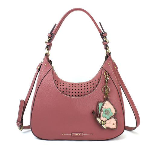 Rose Butterfly Sweet Hobo Tote by Chala