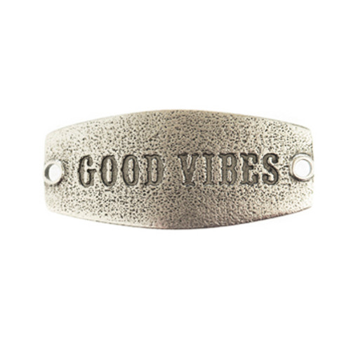 Good Vibes - Small Silver Sentiment - Lenny & Eva