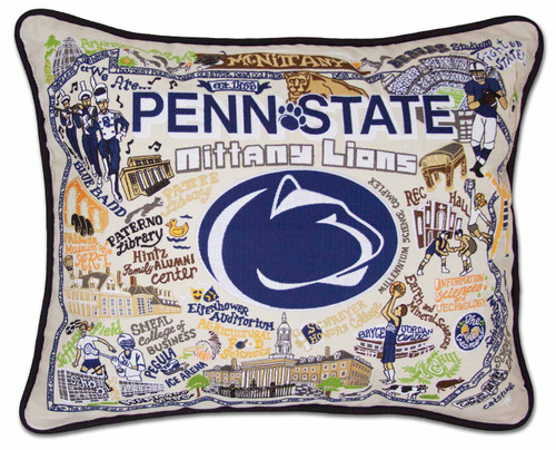 Penn State Embroidered Pillow by Catstudio