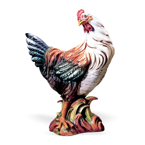 Hen Colored 20.5"H by Intrada Italy