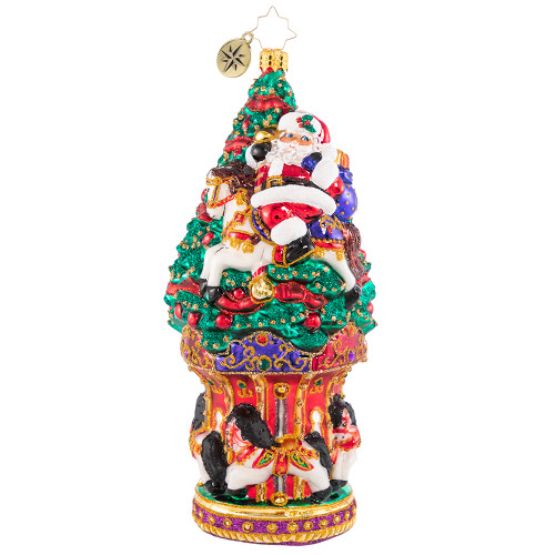 Christmastime At The Carousel Ornament by Christopher Radko -