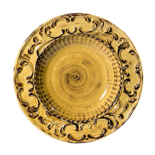 Baroque Honey Large Pasta Bowl 15"D - Intrada Italy
