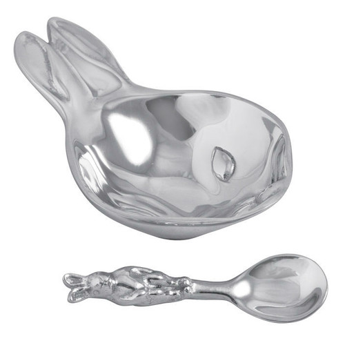 Bunny Porringer & Spoon Set by Mariposa