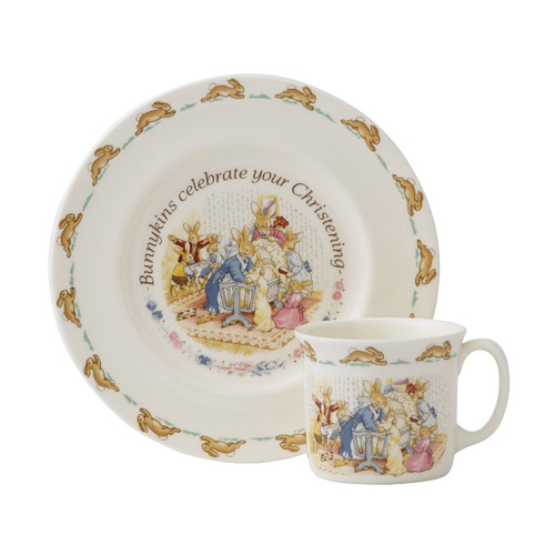 Bunnykins 2-Piece Christening Set by Royal Doulton