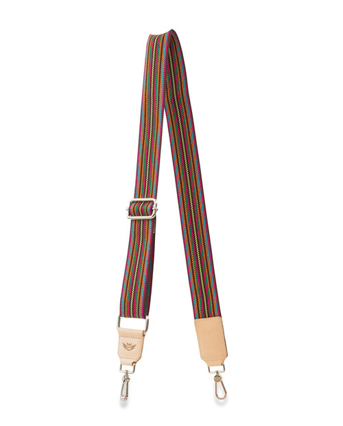 Brown Webbing Crossbody Strap by Consuela