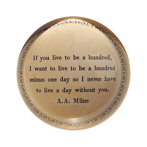 If You Live To Be A Hundred Paper Weight (Set of 2) by Sugarboo Designs