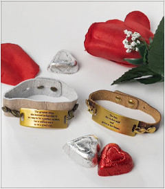 The Greatest Thing She Learned Sentiment with Rose Dust Cuff by Lenny & Eva