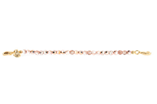 Peach Crystal Refined Beaded Link - Lenny & Eva