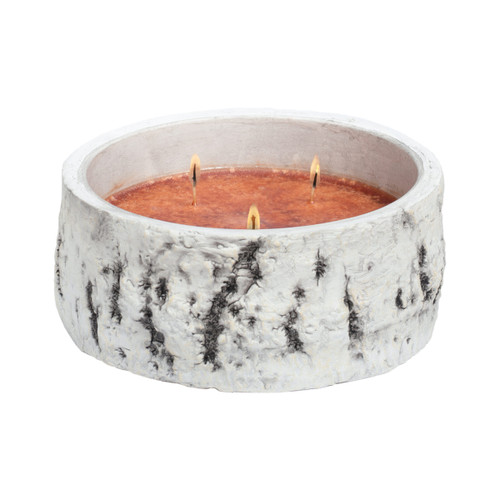 Buttered Maple Syrup Woodland Birch Bowl Crossroads Candle