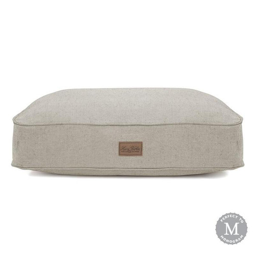 Medium Grey Tweed Rectangle Dog Bed Cover by Harry Barker