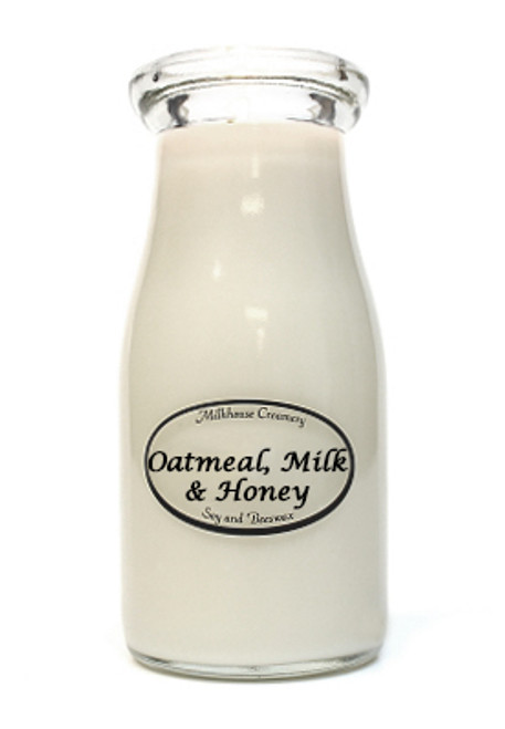 Oatmeal, Milk, & Honey 8 oz. Milkbottle Candle by Milkhouse Candle Creamery