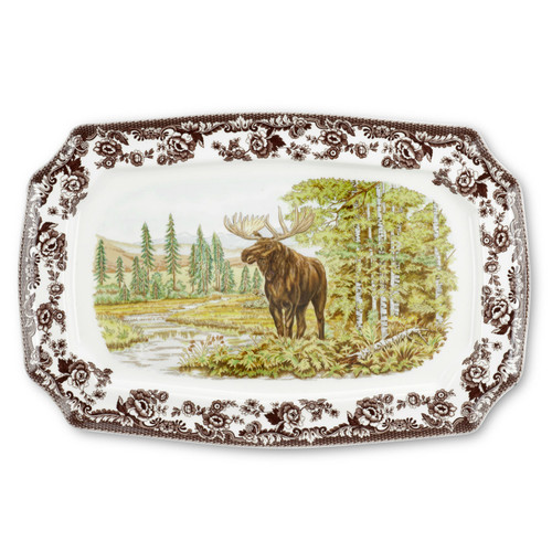 Woodland Moose Rectangular Platter by Spode