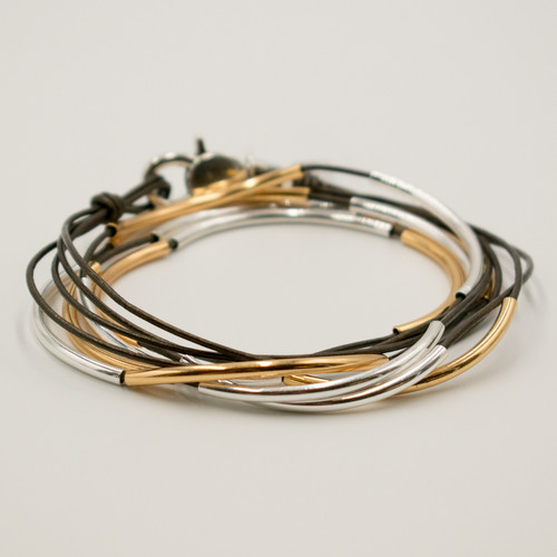 Lizzy Classic Metallic Bronze Small Bracelet by Lizzy James