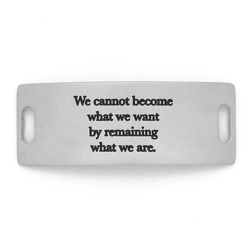 We Cannot Become What We Want  Essential Sentiment - Matte Silver - Lenny & Eva