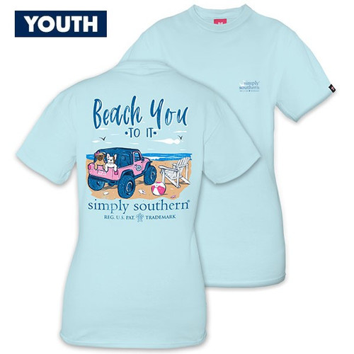 Medium Beach You To It YOUTH Short Sleeve Tee by Simply Southern