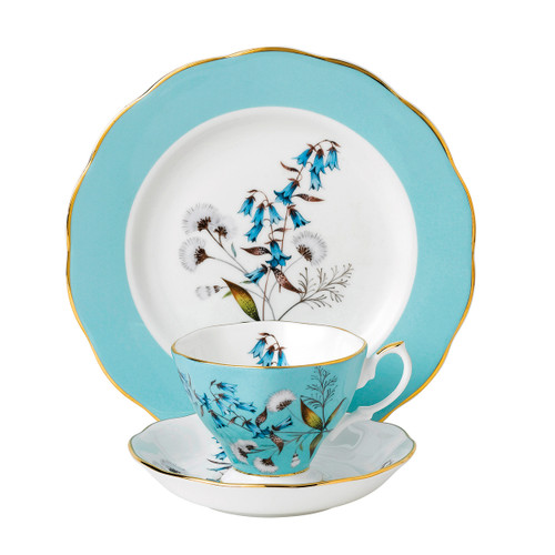 100 Years 1950 Festival 3-Piece Teacup Set by Royal Albert