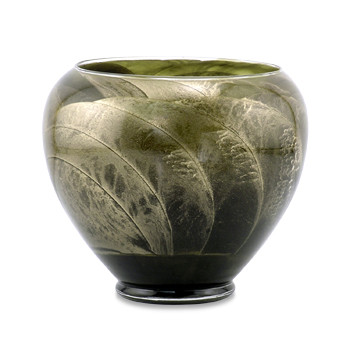 6" Olive Esque Polished Vase Candle