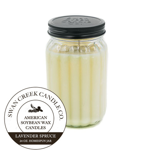 Lavender Spruce 24 oz. Homespun Jar Swan Creek Candle