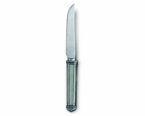 Leaf Pewter Steak Knives (Set of 6) by Vagabond House