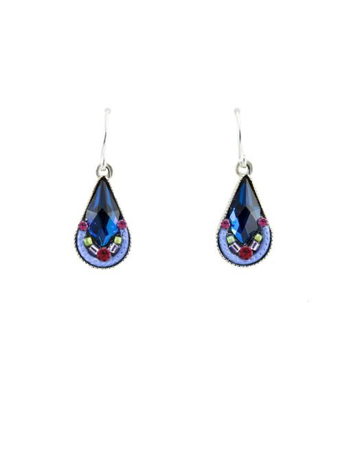 Bermuda Blue Lily Drop Earrings - Firefly Jewelry