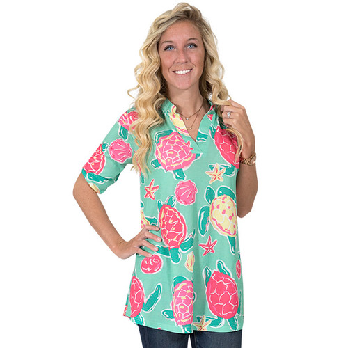 Small Top Sail Three Quarter Sleeve Top by Simply Southern