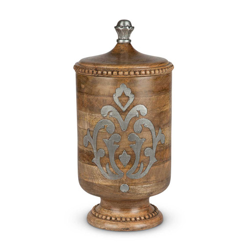 Heritage Wood & Metal Large Canister - GG Collection