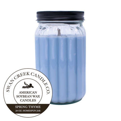 Spring Thyme 24 oz. Homespun Swan Creek Candle