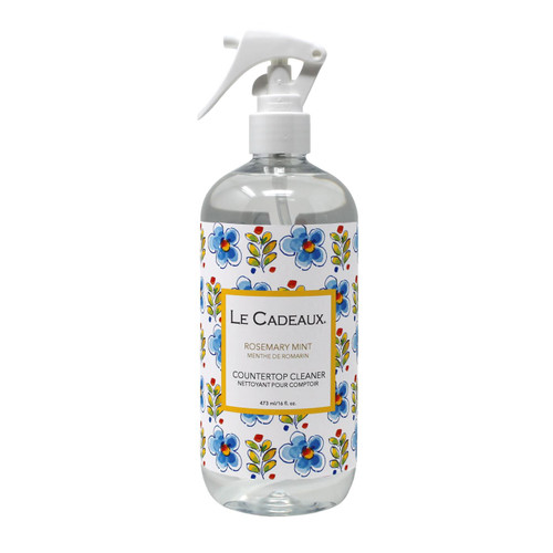 Rosemary Mint Scented 16 oz. Counter Top Cleaner by Le Cadeaux  - (Temporarily Out Of Stock)