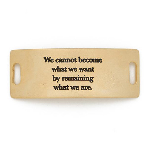 We Cannot Become What We Want  Essential Sentiment - Matte Gold - Lenny & Eva