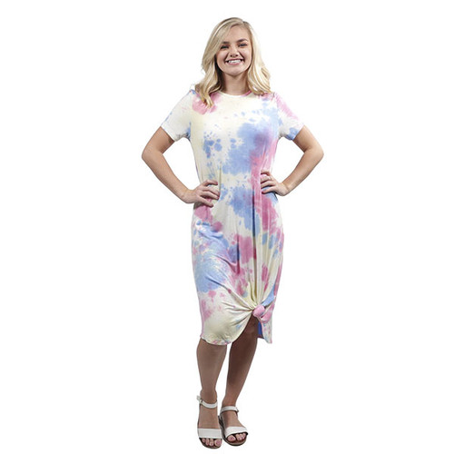 Small Tiedye Knot Dress by Simply Southern