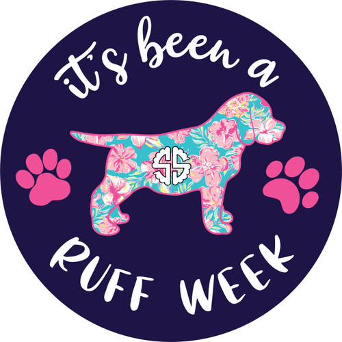 Ruff Car Coasters by Simply Southern